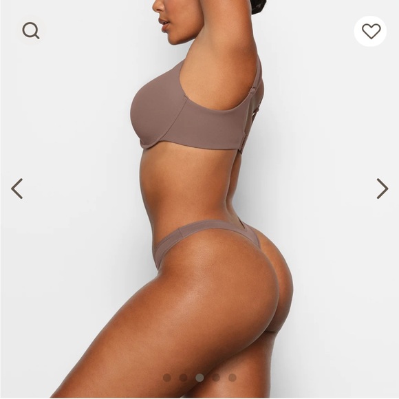 SKIMS FITS EVERYBODY T SHIRT BRA 32D UMBER - Picture 3 of 5